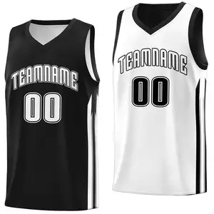 Personnalisé jeunes filles style Basketball Shirts jersey uniforme Collège Sublimation dégradé Imprimer maille basket jersey