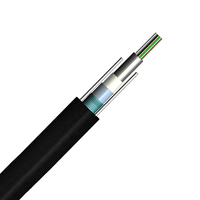 OWIRE GYXTW kabel optik 2-24C, tabung longgar pusat dengan selubung PE penggunaan luar ruangan untuk penggunaan udara pendukung mandiri