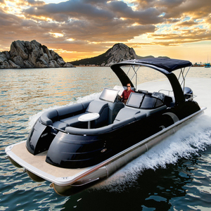 Yate Pontón de Lujo con Casco de Fibra de Vidrio, Popular en 2025, con Motor de 150HP, Capacidad para 10 Personas, Certificado CE, para Pesca Recreativa - Product Image 2