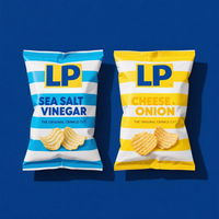Sachet d'emballage épaissi ondulé pour chips, scellé, anti-humidité et anti-écrasement, pour snacks soufflés