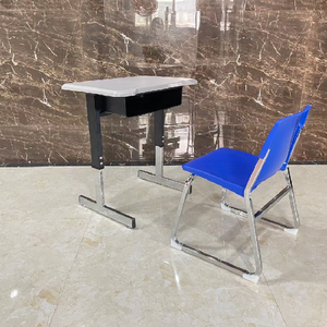 Conjunto de Muebles Escolares Modernos y Duraderos, Escritorio y Silla para Estudiantes de Secundaria, Proveedor de Muebles Escolares - Product Image 4