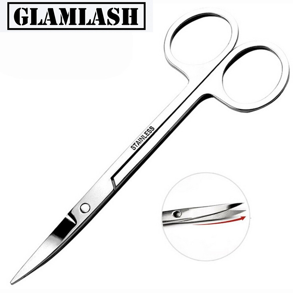 GLAMLASH оптовая продажа Ножничного типа острый профессиональный русский изогнутый маникюрный щипчик для кутикулы из нержавеющей стали