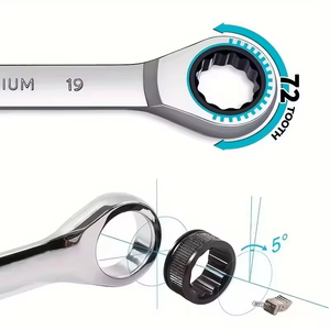Customized Industrial Inch Double Head CR-V Combination <strong>Wrench</strong> <strong>Set</strong> Metric Torque <strong>Wrench</strong> Spanner Ratchet Hand Tool OEM Support - Product Image 2