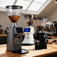 Beli Mesin Penggiling Kopi Otomatis Profesional Komersial Terbaik Mini 64 Burr Stainless Steel Listrik Putih Bulk Pro