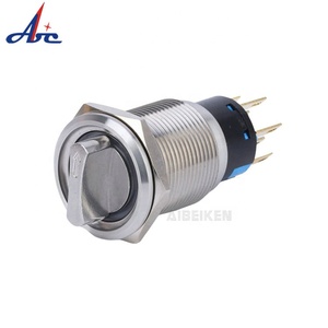 19 Mét 3 Vị Trí 2NO2NC Thép Không Gỉ Chống Thấm Nước 12V Vòng Màu Xanh LED Light <span class=keywords><strong>Selector</strong></span> Rotary Chuyển - Product Image 6