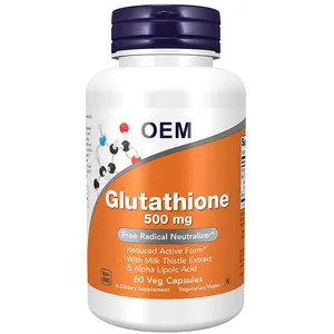 L-glutathione Glutathione OEM L-glutathione Capsule 5000mg 5000mg 10000mg Glutathione Pills Collagen Glutathione Skin Whitening Capsules