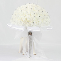 Groothandel Professionele Kunstmatige Bruiloft Boeket Bruids Met Bloemen Decoraties