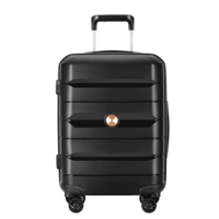 Ensemble de bagages à roulettes DWL Donguan Factory noir/violet/bleu PP durable valise de voyage légère à l'aéroport avec serrure Tsa