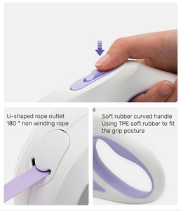 प्रोन्नति स्टॉक्ड क्वालिटी रिट्रेटेबल कुत्ते लीश 3 मीटर 5 मीटर कुत्ते सहायक उपकरण लेश कॉलर हार्नेस सेट समर्थन नेतृत्व वाली हेडलाइट - Product Image 4