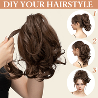 Extensions de cheveux synthétiques courtes bouclées en fibre résistante à la chaleur, postiches queue de cheval à pince, ondulées naturelles pour femmes, vente en gros