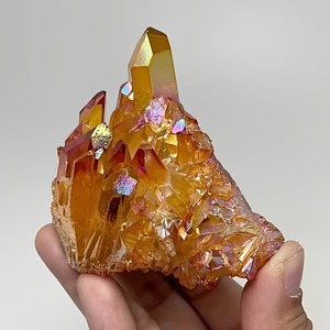 Wholesale High-quality Electroplated Orange <b>Crystal</b> <b>Clusters</b> Natural Healing Fashion Trend Collectible Art Home Decor - Product Image 4