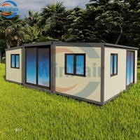 WinFair Petites maisons modulaires portables Petite maison en conteneur de 2 chambres à coucher Maison préfabriquée bon marché de 20 pieds avec couleur personnalisée