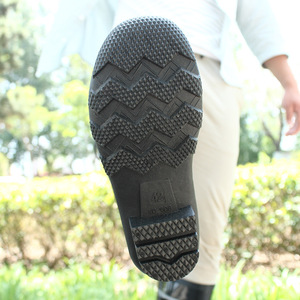 Bottes de pluie noires à tige haute pour hommes Junjing, réfléchissantes, pour l'industrie minière, imperméables, antidérapantes, résistantes à l'usure - Product Image 3