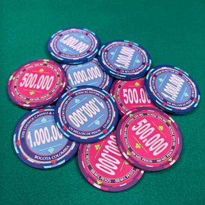 ชิปโป๊กเกอร์ขนาด 46 มม. 14 กรัม คุณภาพระดับคาสิโน ทนทาน เป็นมิตรกับสิ่งแวดล้อม สำหรับเล่นเกมส์คาสิโน  รับทำโลโก้ตามสั่งจากโรงงาน เหมาะสำหรับคาสิโน LOUNGE - Product Image 1