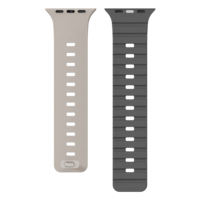 Correa de Reloj Magnética de Silicona Flexible de Lujo para iWatch Serie 11/10/8/7 con Textura de Cuero, Precio de Fábrica RYB