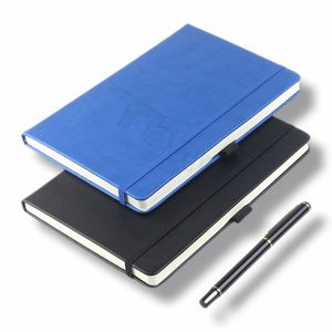Custom logo A5 B6 PU Leather Hard Cover Journal Pocket Notebook Password Book - Product Image 1