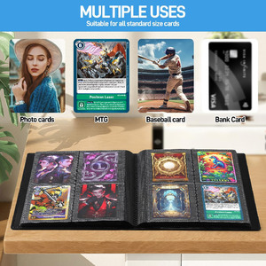 Prix <span class=keywords><strong>de</strong></span> gros, classeur pour cartes à collectionner en PP, coloré, compatible avec 4 pochettes, album pour cartes, dossier, 160 cartes <span class=keywords><strong>de</strong></span> jeu à chargement latéral, porte-cartes, livre - Product Image 6
