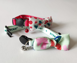 Corbatas de Moño para Mascotas con Estampado de Poliéster para Regalos de Navidad, Collares con Campana Pequeña, <span class=keywords><strong>Collar</strong></span> Personalizado para Perros, Lazos Ajustables para Cachorros - Product Image 4