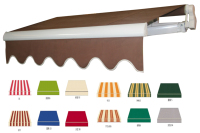 Auvent de balcon motorisé ou manuel rétractable, simple, avec bras pliable, pour protection solaire extérieure de terrasse
