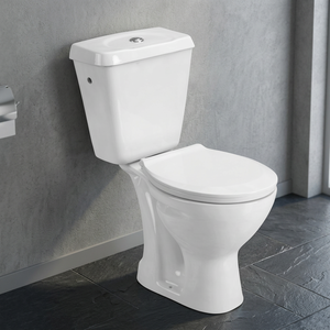 โถสุขภัณฑ์เซรามิกแบบสองชิ้น Aqua พร้อมระบบ S-Trap และ P-Trap แบบ Dual Flush ช่องเติมน้ำด้านข้าง - Product Image 5