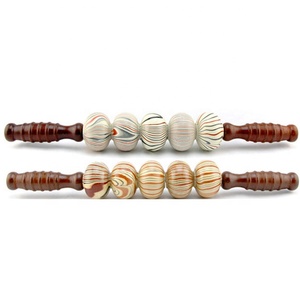 Rodillo de masaje de madera de alta calidad, masajeador de piernas personalizado, venta al por mayor - Product Image 2