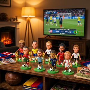 Figura Coleccionable de Messi y Ronaldo del Evento Mundial de Fútbol 2026, para Decoración de Escritorio de Aficionados al Fútbol en EE. UU., Canadá y México - Product Image 2