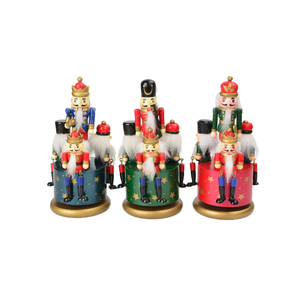 Boîte à <span class=keywords><strong>musique</strong></span> en bois de 20 cm avec manivelle, casse-noisette rotatif en MDF, décoration de Noël, artisanat, cadeaux de Nouvel An, cadeaux d'anniversaire, marionnettes pour enfants, maison - Product Image 1