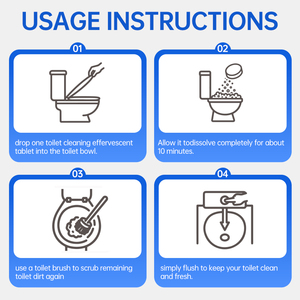 Fabrika Kalitesi Tuvalet Temizleme Efervesan Tabletleri Güçlü Şiddetli Tuvalet Lekeleri Çıkarır - Product Image 5