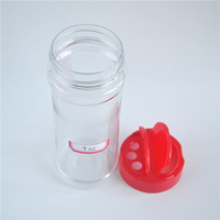 Offres Spéciales personnalisé Portable PET épices Shaker bouteille motif rond avec couvercle shaker pour poivre sel stockage qualité épices outils