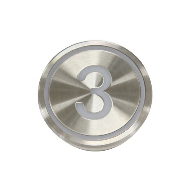 BAS143 Large Size Elevator Push Button Lift Call Buttons Elevator Parts Round Hall Button Panel Price for Disabled