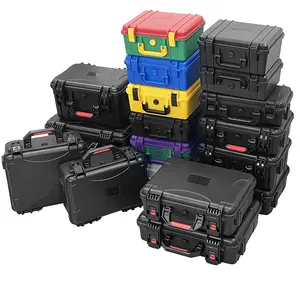 IP67 Custom Instrument Equipment Protective Carrying Waterproof Small Carrying Hard ABS Plastic Tool Case Box With Foam