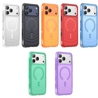 Coque de protection 3D ondulée compatible avec iPhone 18 Pro Max, support magnétique à airbag pour iPhone 17 Pro, coque tactile.