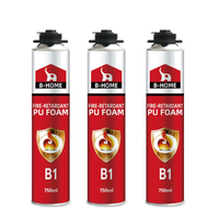 Mousse de polyuréthane ignifuge B1, spray de mousse de polyuréthane ignifuge, mousse expansive non inflammable pour l'isolation