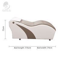 Lit de massage thaïlandais professionnel XC1 en forme de S Lit de cils faciaux moderne pour salons de beauté Hôtels Gymnases Chambres à coucher