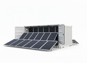 Solar Mobile Container-Hybrid Portable Solar System Lithium Ion Battery Customizable Power Mounting Pure Sine Wave Inverter - Product Image 3