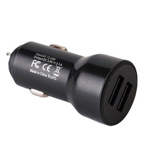 Cargador de coche con doble USB, cabezal de carga rápida inteligente para uso con teléfono en el coche, entrada de 5V, salida de 1A, un enchufe para dos encendedores de cigarrillos - Product Image 4