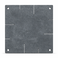 Plaque de four carrée en carbure de silicium avec fentes d'expansion, étagère SiC pour four tunnel, cuisson de vaisselle et de céramique, taille personnalisée