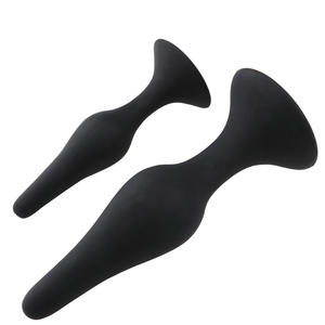 Morbido Silicone flessibile glutei Plug <span class=keywords><strong>Sex</strong></span> Toys anale, quattro Set spina anale SexToy con ventosa - Product Image 4