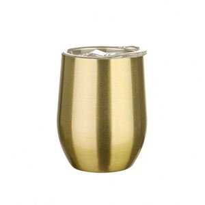 Food Grade Stainless Steel Interior Wine <b>Cup</b> With Lid Leakproof Design for Outdoor Use for Hot <b>Cold</b> Beverages ASM09 - Product Image 2