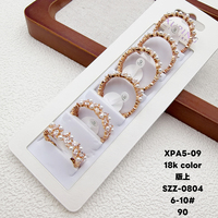 Bijoux XUPING, mode, plaqué or 18 carats, perle, cuivre, bagues pour femmes
