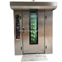 Machine industrielle de fabrication de pain d'équipement de cuisson de 32 plateaux avec la vapeur pour le four rotatoire de support de gaz de boulangerie
