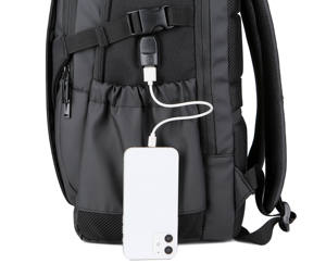 Водонепроницаемый деловой рюкзак с защитой от кражи, USB-портом для зарядки и отделением для ноутбука, швейцарский стиль, для мужчин - Product Image 3