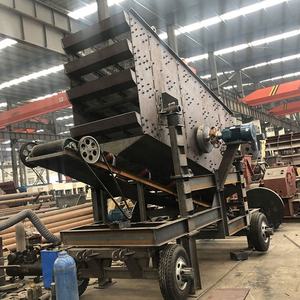 234 Decks Plantas de cribado móviles de tipo sobre ruedas para minería, cribadoras portátiles de roca y agregados, con motor de rodamiento central y caja de engranajes para mineral - Product Image 3