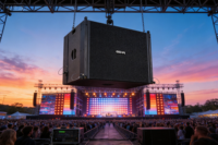 Speaker Line Array GEHR GL-10, Sistem Audio Profesional 10 inci, 250W RMS, untuk Panggung Konser Luar Ruangan dengan Power Amplifier