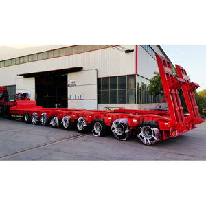 8 선 16 차축 사용된 Lowbed 트럭 트레일러 220 톤 구즈넥 초침 모듈 낮은 침대 Lowboy 트럭 트레일러 - Product Image 6