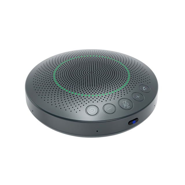 Portable Wireless USB Conference Speakerphone with 360 Voice Pickup 6 Microphone Video Conference System for Medium-sized Rooms