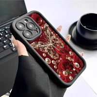 Coques de Téléphone Antichoc Luxe Papillons pour iPhone 17 Air 16 15 Plus Pro Max 14 13 12 11 – Housse de Protection Arrière Anti-chute