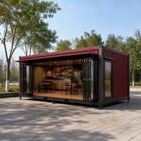 Cabine mobile à structure en acier pour poste de garde de sécurité et bureau de chantier temporaire