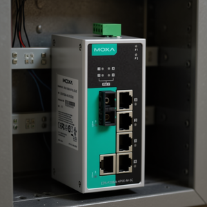 Moxa EDS-P206A-4PoE-M-SC-T DIN Rail <b>PoE</b> Unmanaged <b>Switch</b> 6 Ports Industrial Ethernet <b>Switch</b> - Product Image 3