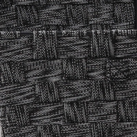 Panier de rangement rectangulaire de luxe en PP tressé gris anthracite, écologique, avec poignées en métal, pour vêtements et organisation domestique